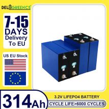 Akumulator LiFePO4 3.2V 314Ah Klasy A Bateria litowa Pełna pojemność DIY 12V 24V 48V RV solarny akumulator do przechowywania energii akumulator do ponownego ładowania BEZ PODATKU