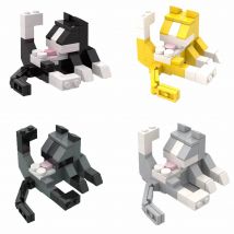 MOC City Cat Animal Series Klocki konstrukcyjne Zabawki edukacyjne dla dzieci, kreatywny prezent DIY na urodziny