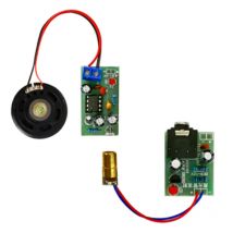 Kit de transmisión de Audio inalámbrica láser, producción electrónica, bricolaje, enseñanza electrónica, accesorios de experimentos