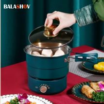 220V Small Electric Cooker Portable Cooking Pot Foldable Hotpot 1.6L Multi cookers Split Type Rice Cooker Frying Pan Home Travel