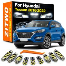 ZITWO 13Pcs LED Interni Cupola Kit Luce di Lettura Per Hyundai Tucson 2016 2017 2018 2019 2020 2021 2022 Tronco Lampada Targa