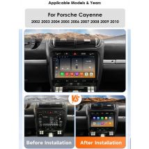 Hizpo Android 14 Car Radio for Porsche Cayenne 1 2002-2010 Multimedia Video Player 2din 4G Navigation Carplay Head Unit No DVD