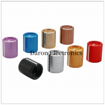 Aluminum alloy 7-digit rotary knob with 12*14 round holes, 6.0mm/6.35mm diameter, for instrument broadcasting, rotating adjustme
