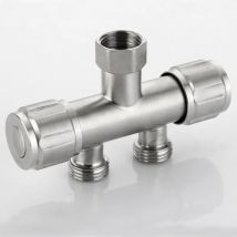 1pc 304 Edelstahl Bibcock Waschmaschine Wasserhahn Double Use Wäsche Mop Pool Wasserhahn Dual Griffe Wasserhähne Gewinde g1/2'