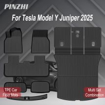 Per Tesla Nuovo Modello Y Juniper 2025 + TPE Tappetini Tappetino per bagagli impermeabile Tappetini resistenti all'usura ModellY Tappetini per bagagliaio Accessori