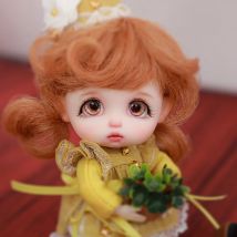 Ob11 Bobo BJD Puppe 1/11 Tiny Ball Gliederpuppe Harz Spielzeug für Kinder Überraschung Geschenk für Mädchen Sonnenschein Baby Kunst sammlung