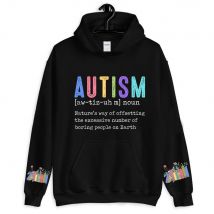 Autism Mom Hoodies Autism Awareness Hoodies Neurodivergent ADHS Sweatshirts Special Education Teacher Fashion Casual Hoodies