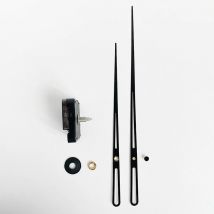 12888 Rundloch Bewegung mit hohem Drehmoment fegen 11mm Schrauben achse Uhr Zubehör Quarz mit schwarzen Händen DIY Kits Ersatz