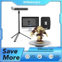 Scanner 3D 3DMakerpro Lynx Edizione di lusso Precisione 0,10 mm Risoluzione 0,30 mm Frequenza telaio 10 fps Classe 1 Tracciamento visivo a luce bianca