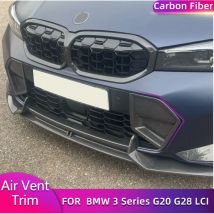 Carbon Fiber Front Bumper Air Vents Abdeckung Borte für BMW 3er G20 G28 LCI M-Sport 320i 330i 2022 2023 Auto Front Air Vent Trim
