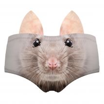 Nette Tier Gedruckt Knickers 3D Stereo Ohren frauen Unterwäsche Sexy Sexy Low Taille Höschen Wrap gesäß Weibliche Unterhose