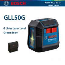 Bosch GLL 50 G Professionelle Laser-Wasserwaage, 2 Linien, grüner Strahl, hochpräzise horizontale vertikale Laser-Wasserwaage-Messwerkzeuge
