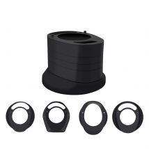 RXL SL Distanziale per cuffia per bici 1-1/8" Distanziatori per stelo in plastica di nylon Distanziale per cuffia con percorso interno completo per accessori per bici da strada