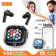 HLXZK 01 Auricolari Bluetooth V5.4 Auricolari traduttore AI OWS LCD Touch Screen Sport Cuffie wireless Suono stereo HD Lunga durata