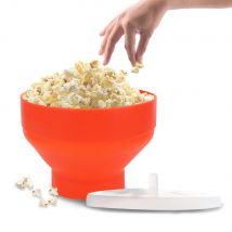 DIY Mikrowelle Popcorn Schüssel Eimer hochwertige Küche einfache Werkzeuge Silikon mit Deckel faltbare Popcorn Maker Chips Obstschale