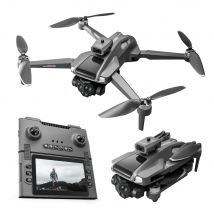 New M66 Triple Battery Brushless Drone with Screen Remote – Gesture Control, Zoom Photography, Smart Obstacle Avoidance