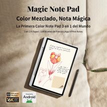 Bloc de Notas Mágico XPPen con Android 14, Tableta Gráfica Blanca, Bloc de Notas Digital para Negocios, 3 en 1, Lector de Libros Electrónicos con Papel de Tinta a Color