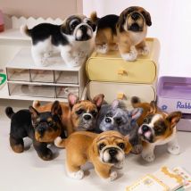 22cm Cute Simulation French Bulldog Plush Toys Soft Lovely Stuffed Animals Baggle Dog Baby Accompany Dolls for Kids Girls Gifts