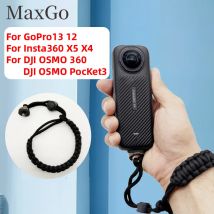 Cinturino da polso per DJI OSMO 360 GoPro Insta360 X5 X4 Accessorio per fotocamera DSLR - Cordino con cinturino in corda anti-smarrimento con supporto a vite da 1/4"