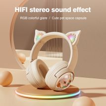 Onikuma b5 drahtlose Gaming-Headset Gamer Kopfhörer Stereo-Kopfhörer mit Mikrofon RGB Licht niedlichen 3D-Cartoon für iPad Tablet PC ps4