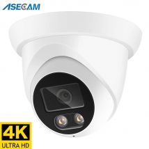 ASECAM 4K 8MP Telecamera IP Audio esterno POE H.265 Onvif Grandangolo 2.8mm AI Rilevazione umanoide Telecamera di sorveglianza CCTV domestica