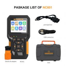 HUMZOE NC601 OBD-Fahrzeugdetektor, Ausrüstung, Dieselmotor-Service-Tool, Daten lesen und LKW-Fehler-Decoder-Diagnose entfernen