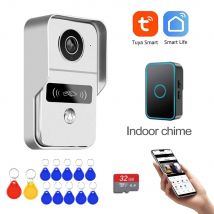 Tuya APP Smart POE IP Video-Gegensprechanlage WLAN Video-Türsprechanlage Türklingel WLAN-Türklingel-Kamera Alarm Drahtlose 1080P Sicherheitskamera