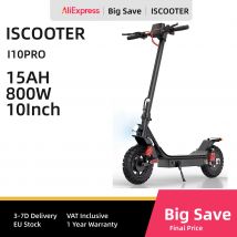 iScooter i10 Pro EScooter Pneumatici da 10 pollici per adulti E-Scooter per uomo 500W 36V 7.8 AH Scooter elettrico da città pieghevole