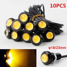 2-10 PCS 23mm 18mm Car Eagle Eye Light DRL LED Daytime Running Lights 12V Motorcycle COB Beads Backup Signal Lamps