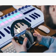 M-VAVE SMK-37 PRO 37-Key MIDI Controller Portable Built-in Synthesizer Keyboard Digital With 16 RGB Pads 8 Knobs Audio Parts