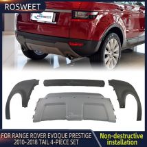 Kit de cubierta embellecedora de tubo de escape para parachoques trasero de coche, accesorios para Land Rover Range Rover Evoque Prestige L538 2010-2018