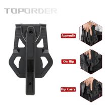 Tactical Left-Side Concealed Pistol Holster for Glock 9mm / SW40 / 357, Airsoft Hunting Belt-Mounted Gun Case, Airsoft Accessori