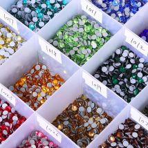 QIIY SS6-SS20 1440 Pz Top Cristallo di Vetro Hotfix Strass Flatback Glitter Pietre Unghie artistiche Decorazioni Accessori FAI DA TE