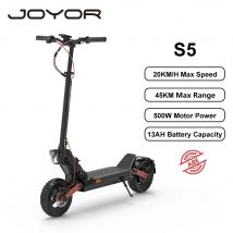 JOYOR S5 Pieghevole Per Adulti Scooter Elettrico E-Scooter 20KM/H Monopattino Elettrico 500W Skateboard 48V 13Ah Cavalletto 10 "Off-Road