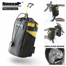 Rhinowalk Borsa per bottiglia d'acqua per bicicletta Isolamento impermeabile Custodia per manubrio anteriore per bicicletta Ciclismo Bikepacking Porta acqua da viaggio
