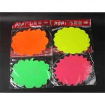 Fluoreszierende Karte, explosives Schild, Pop Fruit Store, leere Ware, Preisschild, Supermarkt, Regal, Sprecher, Papiertafel