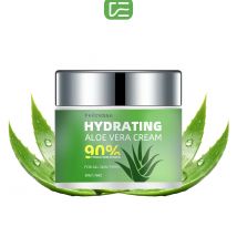 Veérenae HYDRATING ALOE VERA CREAM – 90 % Feuchtigkeitssperre, nicht fettig und leicht für alle Hauttypen (Tag und Nacht)