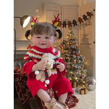 18 Zoll weiches Silikon Vinyl Vivienne wieder geborenes Mädchen Baby puppe handgemacht kann Bad bebe Puppe Weihnachts geschenke nehmen