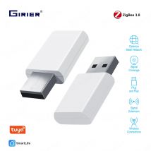 Girier ZigBee Repeater Verstärker USB Signal Extender für Smart-Home-Gerät erweitern 20-30m stabiles Netzwerk Tuya ZigBee Hub erforderlich