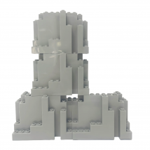 4pcs Mountains Hills Building Blocks DIY Toys MOC Accessories Basic Components Wild Parks Construction Model Bricks