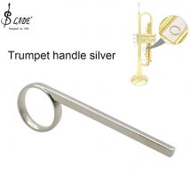 Trumpet Handle Ring Silver Trumpet Hand Pull Ring  Third Valve Sliding Finger Pull Ring Brass Instrument Replacement Accessories