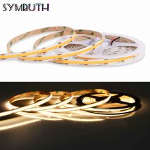 DC 12V COB Flexible FCOB LED Strip Light 480LEDs/Meter Bendable Linear Lights Tape CRI 90+ for DIY Home Under Cabinet Decoration
