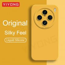 Für VivoX100 Pro Fall YIYONG Seidige Gefühl Flüssigkeit Silikon Soft Cover Für VIVO X100 Ultra X200 Pro Mini VivoX200 Globale Telefon Fällen