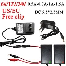 US EU 6V 12V 24V Universal Kinder Elektrische Fahrt auf Spielzeug Auto Motorrad Smart Runde Loch batterie Ladegerät mit Anzeige Licht