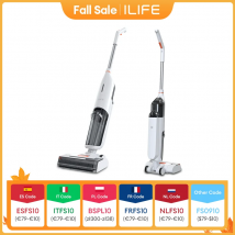 ILIFE W90 Cordless Wireless Wet Dry Smart Mop Washing , 5500Pa Suction, 1 Min Self Cleaning, Large Dual Water Tank