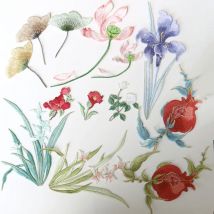 Mode Vintage Stickerei Blume Spitze Applikationen für Kleidung DIY Eisen auf bestickte Blumen Patches Kleidung große Parches