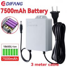 DC 12V Power Adapter Extension 3 Meter Waterproof Power Adapter Outdoor Use For CCTV UPS Power Outage 3600mAh Battery UPS Power