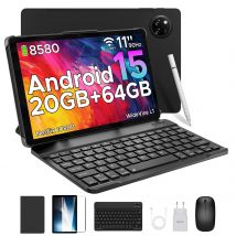 DOOGEE Tab A9+ 2 IN 1 Smart Tablet 11 ''Schermo Android 15 20 GB di RAM (4 + 16) 64 GB di ROM 8580 mAh Batteria Doppi altoparlanti Widevine L1