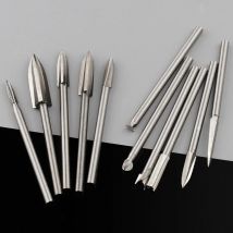 Wood Carving Drill Bits Set 3mm Shank For Dremel Rotary Tool Woodworking Accessories Wood Crafts Engraving Milling Bit 5/6/10Pcs
