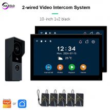 ANJIELO Tuya Smart 1080P2 Bezprzewodowy Wideodomofon System Interkomowy Domowy Metalowy Domofon Obsługa Kamery IP Ochrona Bezpieczeństwa